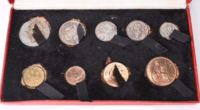 Lot 166 - Pre-decimal proof set 1950 - Mid Century, 9 coins