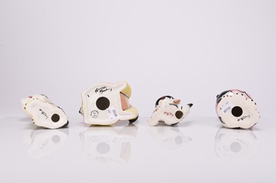 Lot 43 - A group of four Lorna Bailey models of cats including Shaggy and Mack