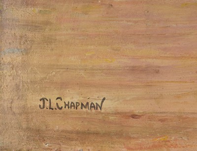 Lot 414 - John L Chapman (b.1946) Industrial Sunset on The Irwell