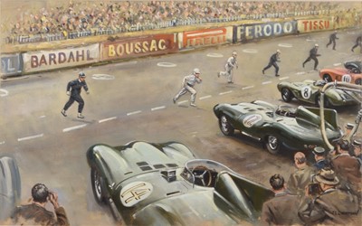 Lot 158 - John L Chapman (b.1946) Le Mans Start 1936, 1954 and 1970