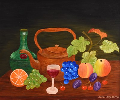 Lot 161 - Arthur Wright (1904-1981) Still Life Studies with Fruit and Vessels