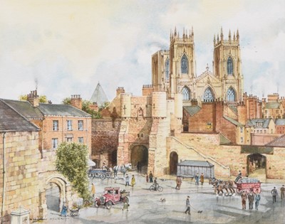 Lot 224 - Brian Eden (20th Century) Two Watercolours of York