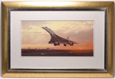 Lot 4 - Adrian Rigby (b.1962) 'Flying Into History', Concorde taking flight