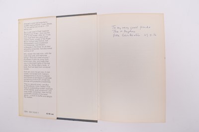 Lot 112 - DEXTER, Colin. A set of the Inspector Morse novels all warmly inscribed to his secretary (14)