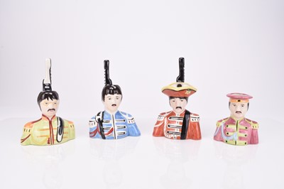 Lot 137 - A set of four Lorna Bailey Beatles Story Sgt. Pepper figures