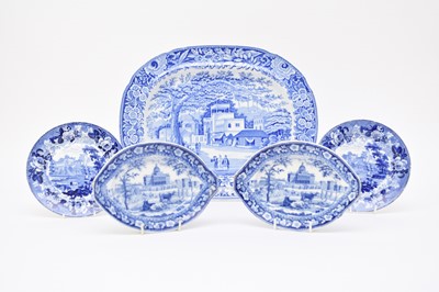 Lot 7 - Early 19th century blue and white including Rogers and Spode