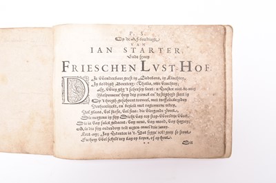Lot 29 - DUTCH SONG BOOK. Oblong 8vo, Amsterdam, dated 1621 at end of prelims. With music and two others (3)
