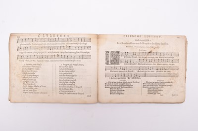 Lot 29 - DUTCH SONG BOOK. Oblong 8vo, Amsterdam, dated 1621 at end of prelims. With music and two others (3)