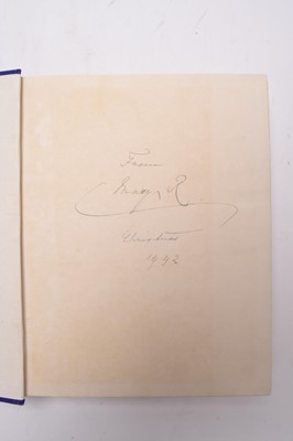 Lot 53 - BOOKS SIGNED BY QUEEN MARY OF TECK (1867-1953), wife of George V. The books were Christmas presents to Charles Cook, head gardener at Sandringham (19) (box)