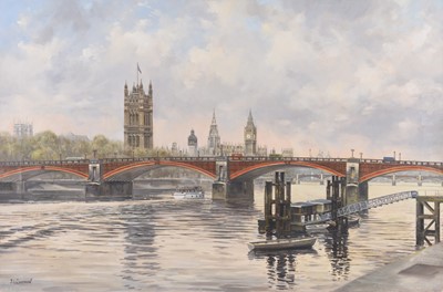 Lot 16 - John L Chapman (b.1946) Lambeth Bridge