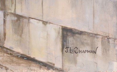 Lot 401 - John L Chapman (b.1946) Westminster Bridge with County Hall, London