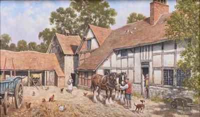 Lot 54 - John L Chapman (b.1946) Mary Arden's House, Stratford upon Avon