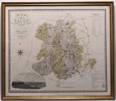 Lot 110 - MAP OF SHROPSHIRE, C & J Greenwood, February 24th 1830.