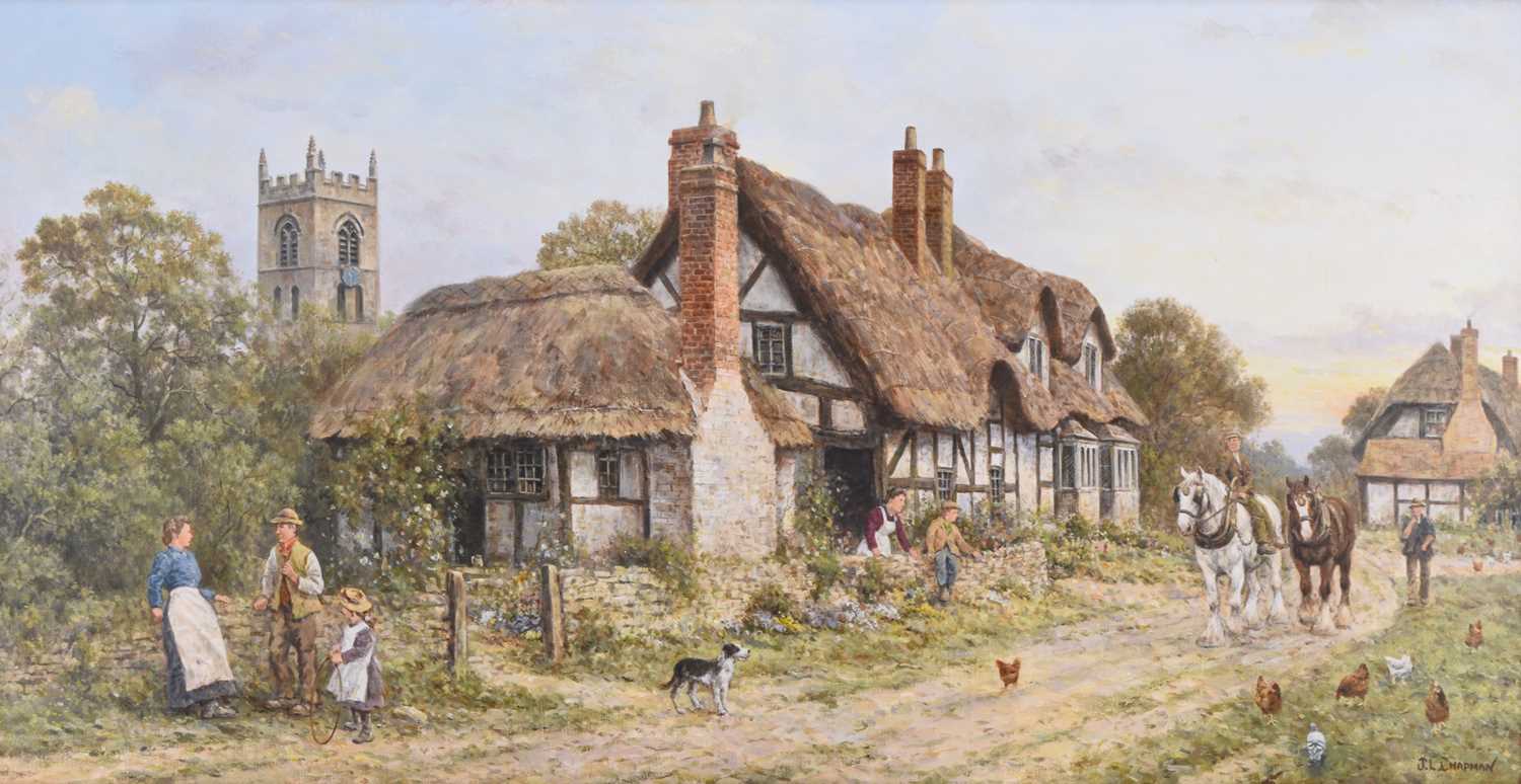 Lot 391 - John L Chapman (b.1946) Shakespeare's England, Stratford Upon Avon