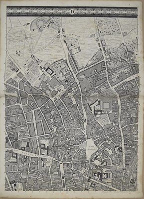 Lot 103 - ROCQUE, John, one sheet only from his Plan of the Cities of London and Westminster on 24 sheets, 1746.