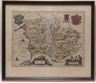 Lot 108 - MAP OF MONTGOMERY, Montgomeria Comitatus et Comitatus Mervinia, 1663