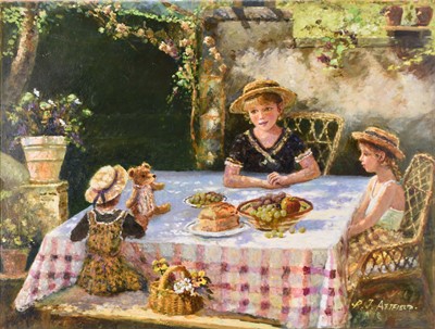 Lot 186 - Paul Attfield (b.1950) The Tea Party