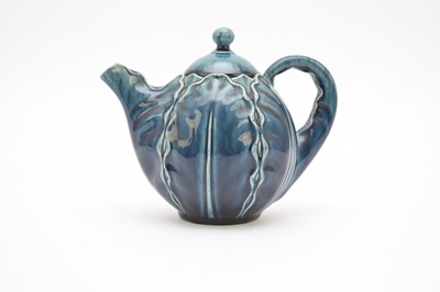 Lot 60 - A Linthorpe bullet teapot, late 19th century