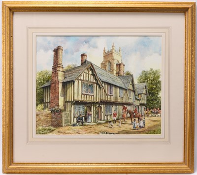 Lot 280 - Brian Eden (20th Century) The Hunt at Stoke by Nayland, Suffolk and another
