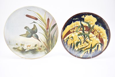 Lot 498 - A group of chargers and plates, early 20th century and a group of Linthorpe art pottery