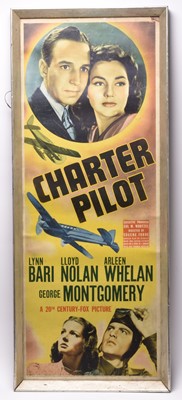 Lot 14 - Two aviation related cinema posters, Dawn Patrol and Charter Pilot