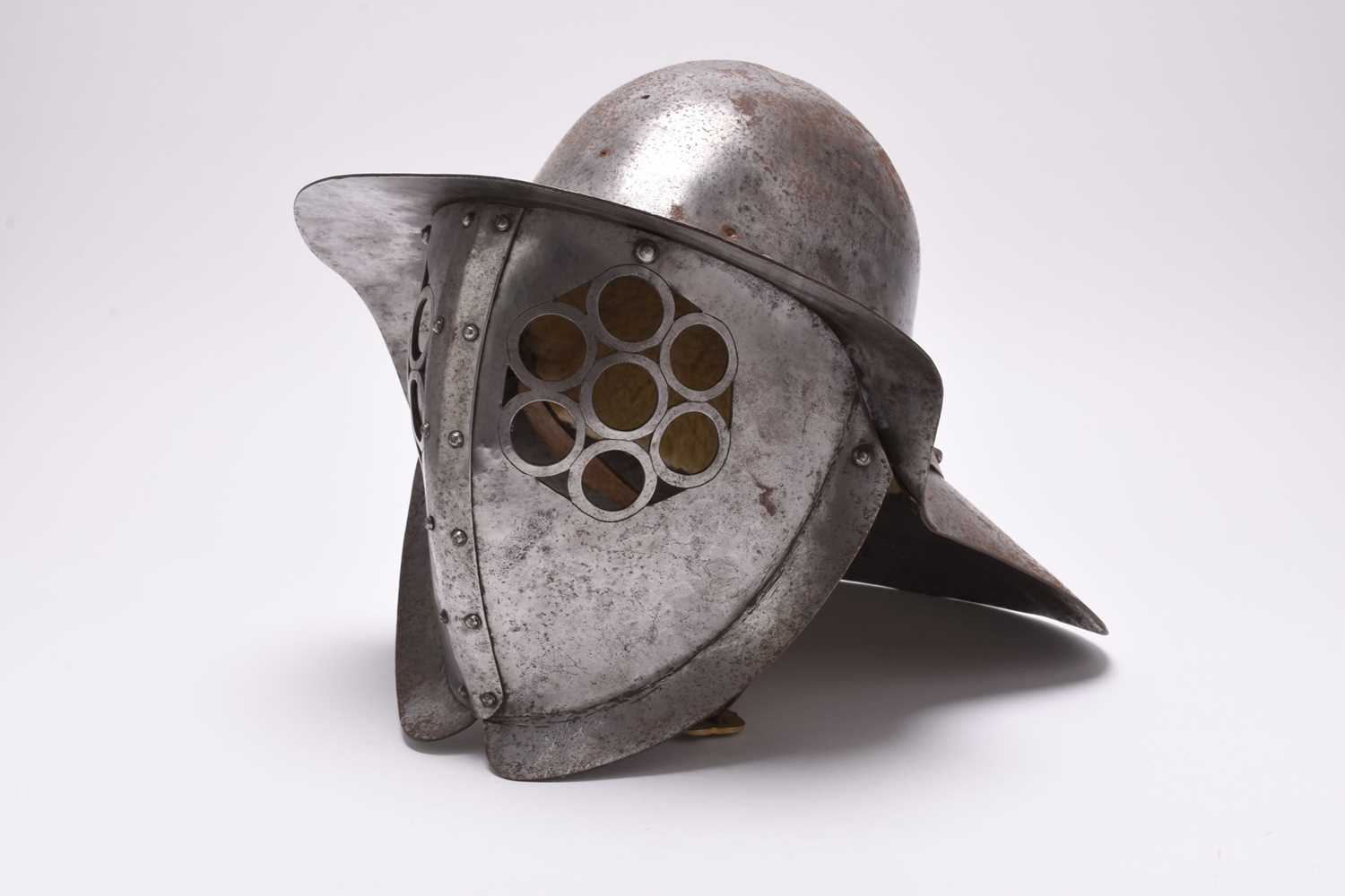 Lot 195 - A full-size armourer-made copy of a Roman Murmillo gladiator helmet