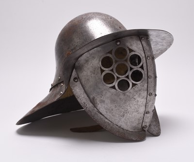 Lot 195 - A full-size armourer-made copy of a Roman Murmillo gladiator helmet
