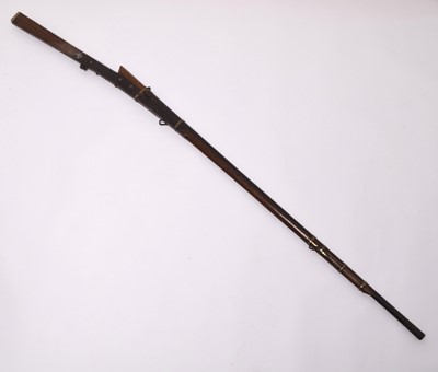 Lot 282 - Indian matchlock torador musket, probably 19th century