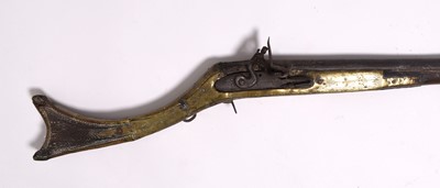 Lot 284 - Flintlock Rasak gun, Balkan or possibly Greek, 19th century