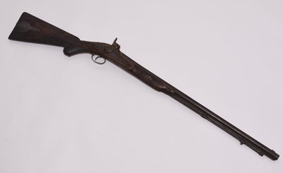 Lot 292 - Two percussion rifles, 19th century, sold as seen