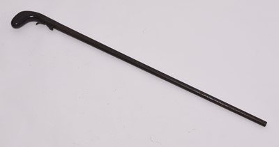 Lot 293 - Mid-19th century percussion walking stick gun or poacher's stick