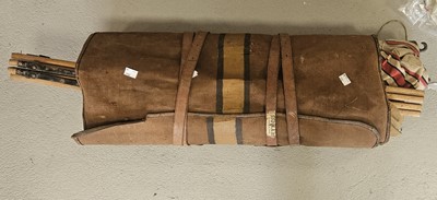Lot 200 - WW1 British Army Officer's folding campaign bed, named to Major Castleman Dorset Yeomanry