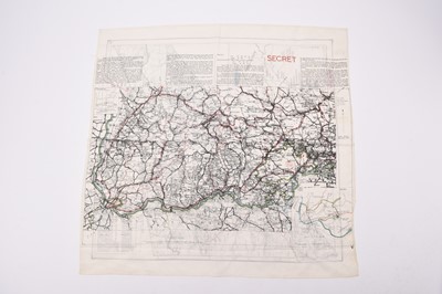 Lot WW2 RAF silk escape and evasion map - Salzburg to Mojstrana