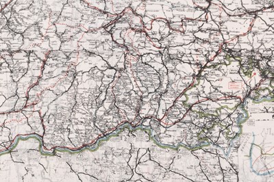Lot 17 - WW2 RAF silk escape and evasion map - Salzburg to Mojstrana