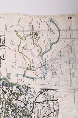 Lot 17 - WW2 RAF silk escape and evasion map - Salzburg to Mojstrana