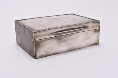 Lot 18 - The Flying Duchess - Duchess of Bedford, a silver cigarette box