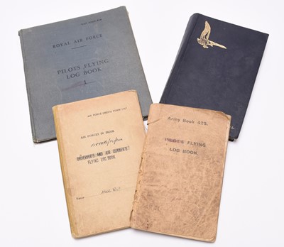 Lot RAF logbook group including post-war Test Flights