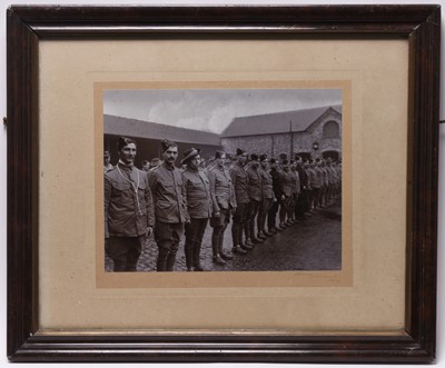 Lot 124 - Boer War period photograph of the Shropshire Imperial Yeomanry at Whitchurch