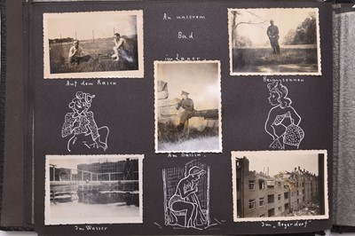 Lot 186 - WW2 German Pioneer's photograph album, covering 1941