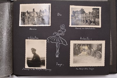 Lot 186 - WW2 German Pioneer's photograph album, covering 1941