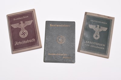 Lot 187 - Three WW2 German work documents