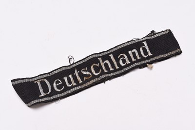 Lot 194 - German Waffen-SS Deutschland cuff title, possibly post-war