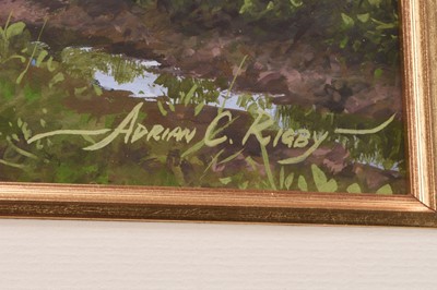 Lot 269 - Adrian Rigby (b.1962) Summer on the Lane, A Robin