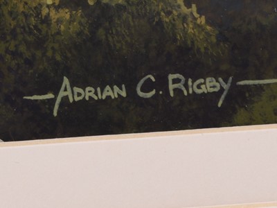 Lot 262 - Adrian Rigby (b.1962) Tawny Owl at Twilight
