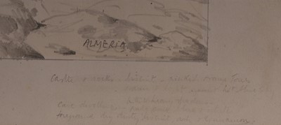 Lot 652 - Tristram Hillier RA (1905-1983) Study of The Alcazaba of Almería