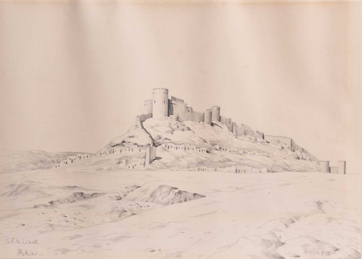 Lot 652 - Tristram Hillier RA (1905-1983) Study of The Alcazaba of Almería