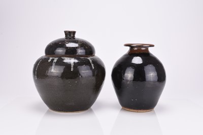 Lot Trevor Corser (1938-2015) Leach Pottery St. Ives jar and cover and one other vase