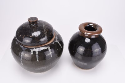Lot 523 - Trevor Corser (1938-2015) Leach Pottery St. Ives jar and cover and one other vase