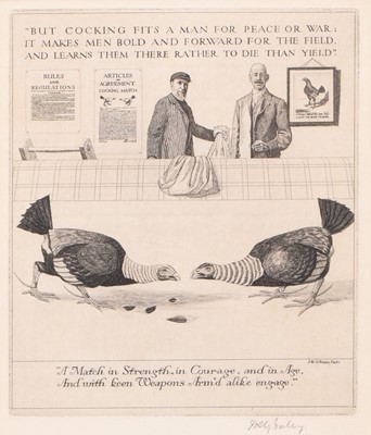 Lot 308 - James Robert Granville Exley (1878-1967),'But Cocking Fits a Man for Peace or War'