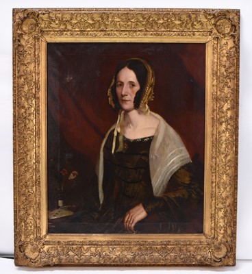 Lot 335 - Attributed to George Frederick Watts (1817-1904) Portrait of a Lady